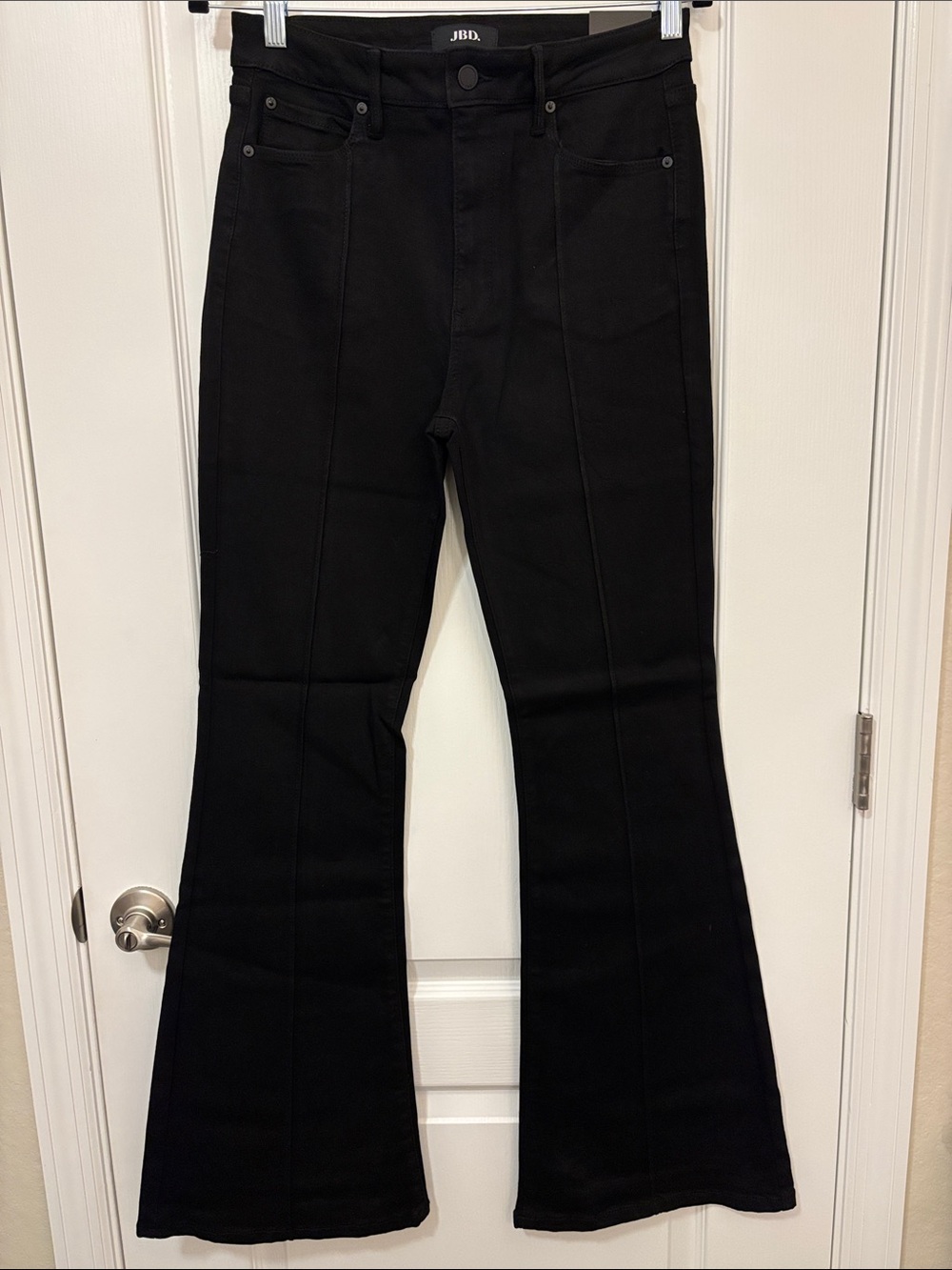 Just Black High-Rise Black Flare Jeans